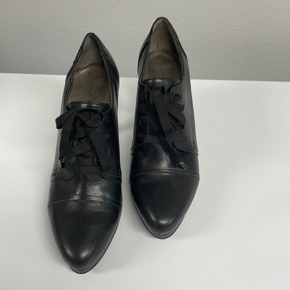 Tahari high heel “loafer”